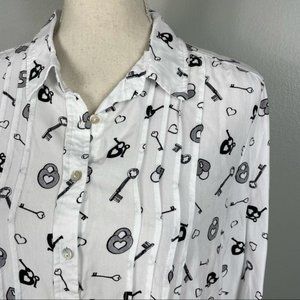 Jane & Delancey || Heart Lock and Key Blouse